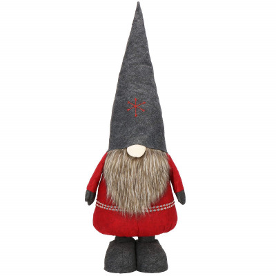 Škriatok GNOM s tmavo šedou čiapkou, nastaviteľný 95-160 cm