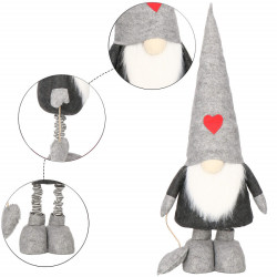 Škriatok GNOM so šedou čiapkou, nastaviteľný 82-130 cm