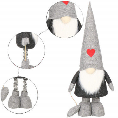 Škriatok GNOM so šedou čiapkou, nastaviteľný 82-130 cm