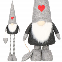 Škriatok GNOM so šedou čiapkou, nastaviteľný 82-130 cm