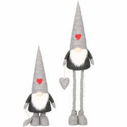 Škriatok GNOM so šedou čiapkou, nastaviteľný 82-130 cm