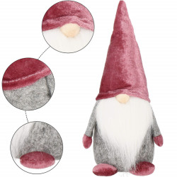 Škriatok GNOM s vínovou čiapkou 27 cm