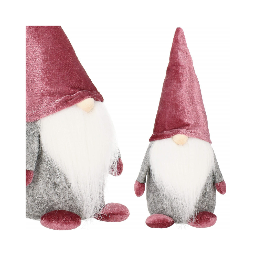 Škriatok GNOM s vínovou čiapkou 27 cm