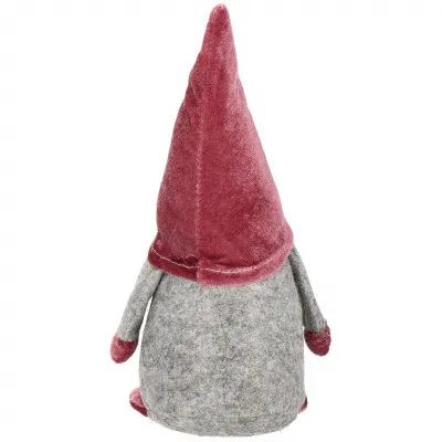 Škriatok GNOM s vínovou čiapkou 27 cm