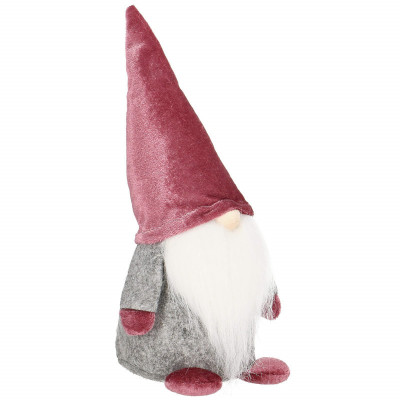 Škriatok GNOM s vínovou čiapkou 27 cm
