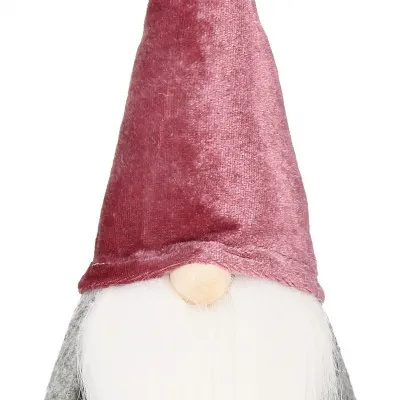 Škriatok GNOM s vínovou čiapkou 27 cm