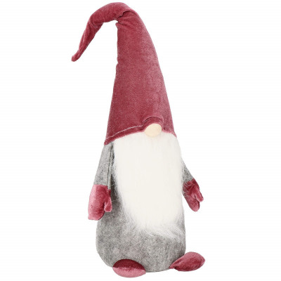Škriatok GNOM s vínovou čiapkou 55 cm