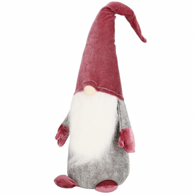 Škriatok GNOM s vínovou čiapkou 55 cm