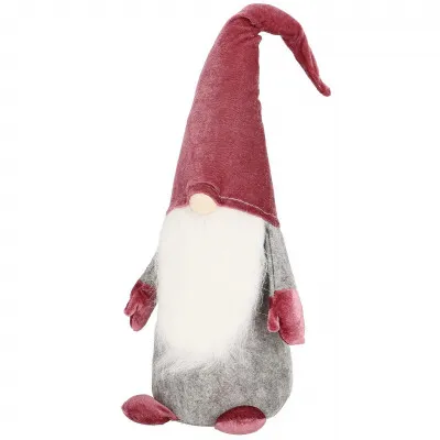 Škriatok GNOM s vínovou čiapkou 55 cm