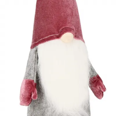 Škriatok GNOM s vínovou čiapkou 55 cm