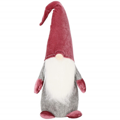 Škriatok GNOM s vínovou čiapkou 55 cm