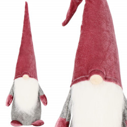 Škriatok GNOM s vínovou čiapkou 55 cm