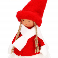 Bábika Polly v prešívanom oblečku 52 cm