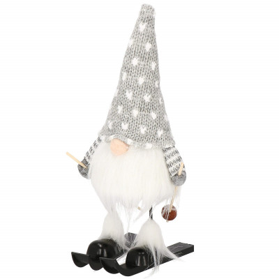 Škriatok GNOM na lyžiach 33 cm