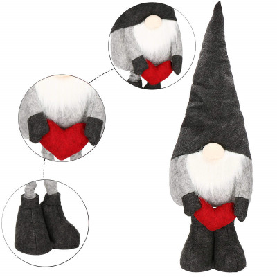 Škriatok GNOM so srdcom, nasatviteľný 63-93 cm