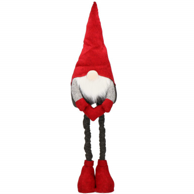 Škriatok GNOM s červenou čiapkou, nastaviteľný 61-91 cm