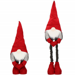 Škriatok GNOM s červenou čiapkou, nastaviteľný 61-91 cm