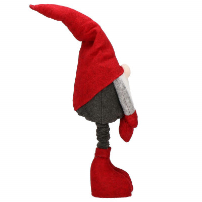 Škriatok GNOM s červenou čiapkou, nastaviteľný 61-91 cm