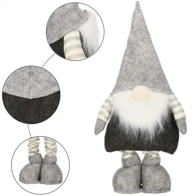 Škriatok GNOM so šedou čiapkou, nastaviteľný 45-64 cm