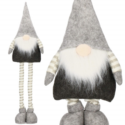 Škriatok GNOM so šedou čiapkou, nastaviteľný 45-64 cm