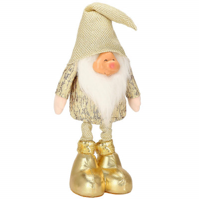 Škriatok GNOM s frniakom 50 cm, zlatý