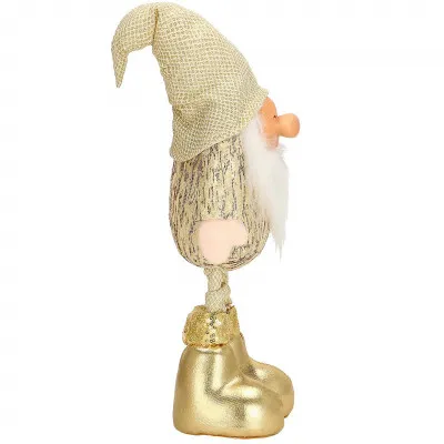 Škriatok GNOM s frniakom 50 cm, zlatý