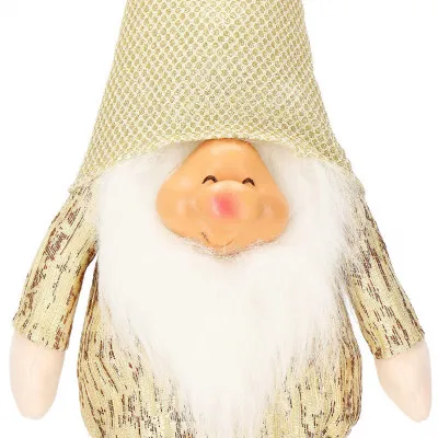 Škriatok GNOM s frniakom 50 cm, zlatý