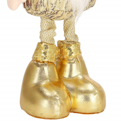 Škriatok GNOM s frniakom 50 cm, zlatý