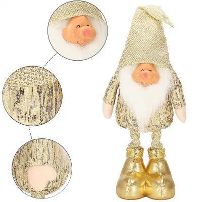 Škriatok GNOM s frniakom 50 cm, zlatý