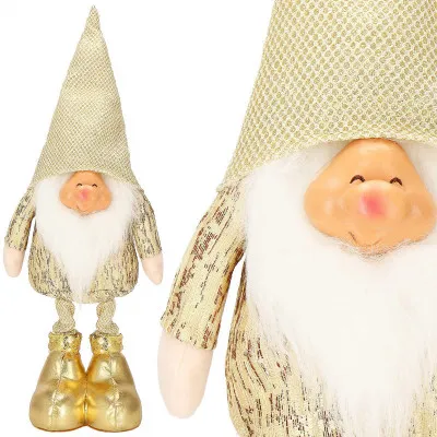 Škriatok GNOM s frniakom 50 cm, zlatý