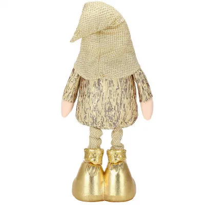 Škriatok GNOM s frniakom 50 cm, zlatý