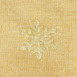 Vianočné prestieranie na stôl 48x35 cm Snehuliak, zlaté