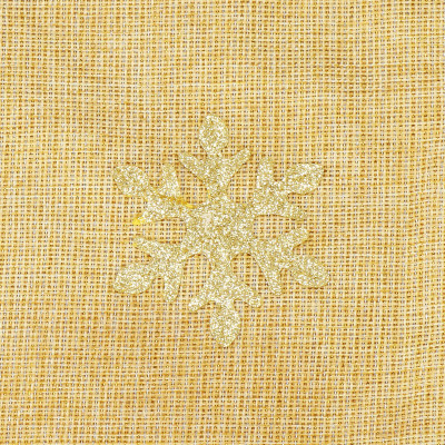 Vianočné prestieranie na stôl 48x35 cm Snehuliak, zlaté