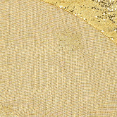 Koberec pod vianočný stromček so Santom 106 cm, zlatý