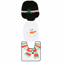 Sada vianočných predložiek na toaletu Snehuliak