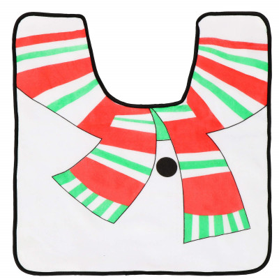 Sada vianočných predložiek na toaletu Snehuliak