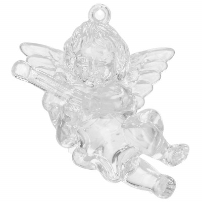 Anjeli s gitarou, 6 cm, transparetné, sada 4ks