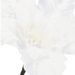 Vianočná hviezda na stonke 26x19 cm, biela