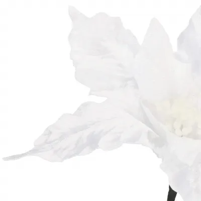 Vianočná hviezda na stonke 26x19 cm, biela