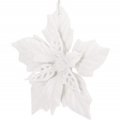 Vianočná hviezda s pútkom 12x12 cm, biela