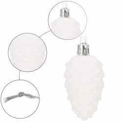 Vianočné ozdoby - Šišky, 9 cm, súprava 3ks