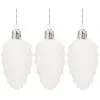 Vianočné ozdoby - Šišky, 9 cm, súprava 3ks