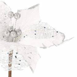 Vianočná hviezda na stonke 24x23 cm, biela