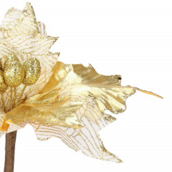 Vianočná hviezda na stonke 24x26 cm, zlatá