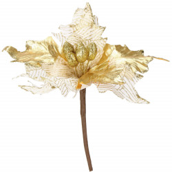 Vianočná hviezda na stonke 24x26 cm, zlatá