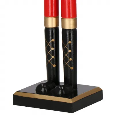 Luskáčik - Vojak s bubienkom 61 cm, modro-červený