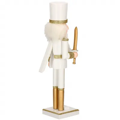 Luskáčik - Vojak s mečom 38 cm, zlatý