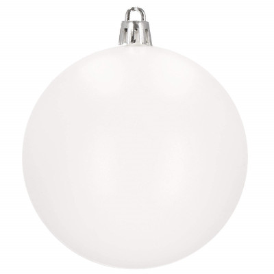 Vianočné banky biele - 8cm, sada 20ks