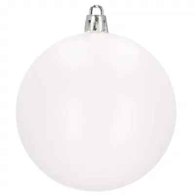 Vianočné banky biele - 8cm, sada 20ks