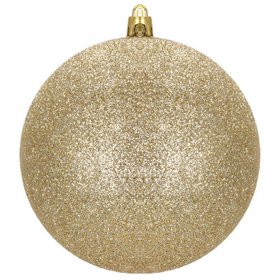 Vianočné banky zlaté mix - 10 cm, sada 6ks